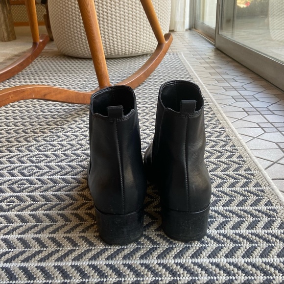 Marc fisher Yale womens black leather pointy ankle boots - Picture 11 of 12